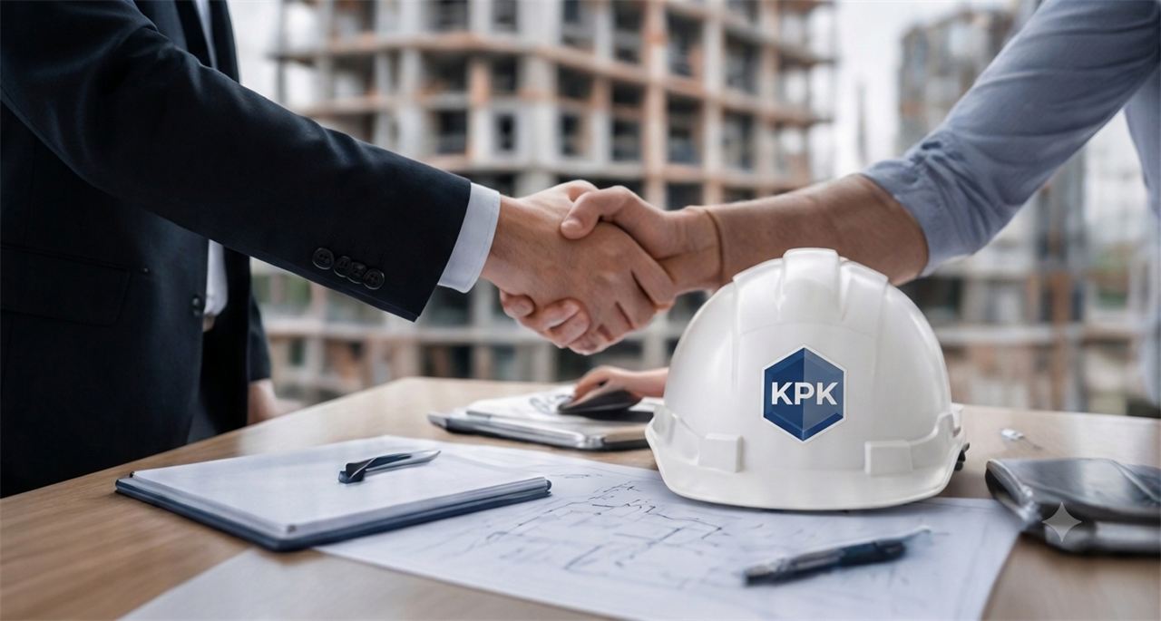 Podanie ruky nad projektovou dokumentáciou